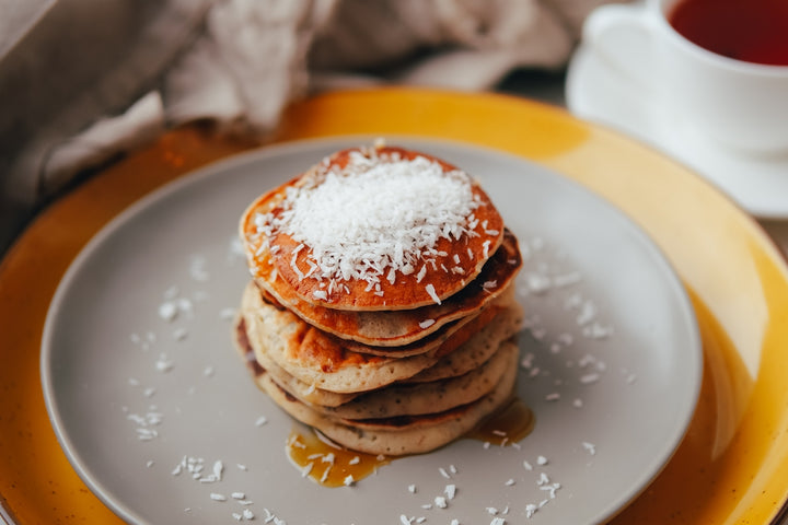 Pancakes mango con coco