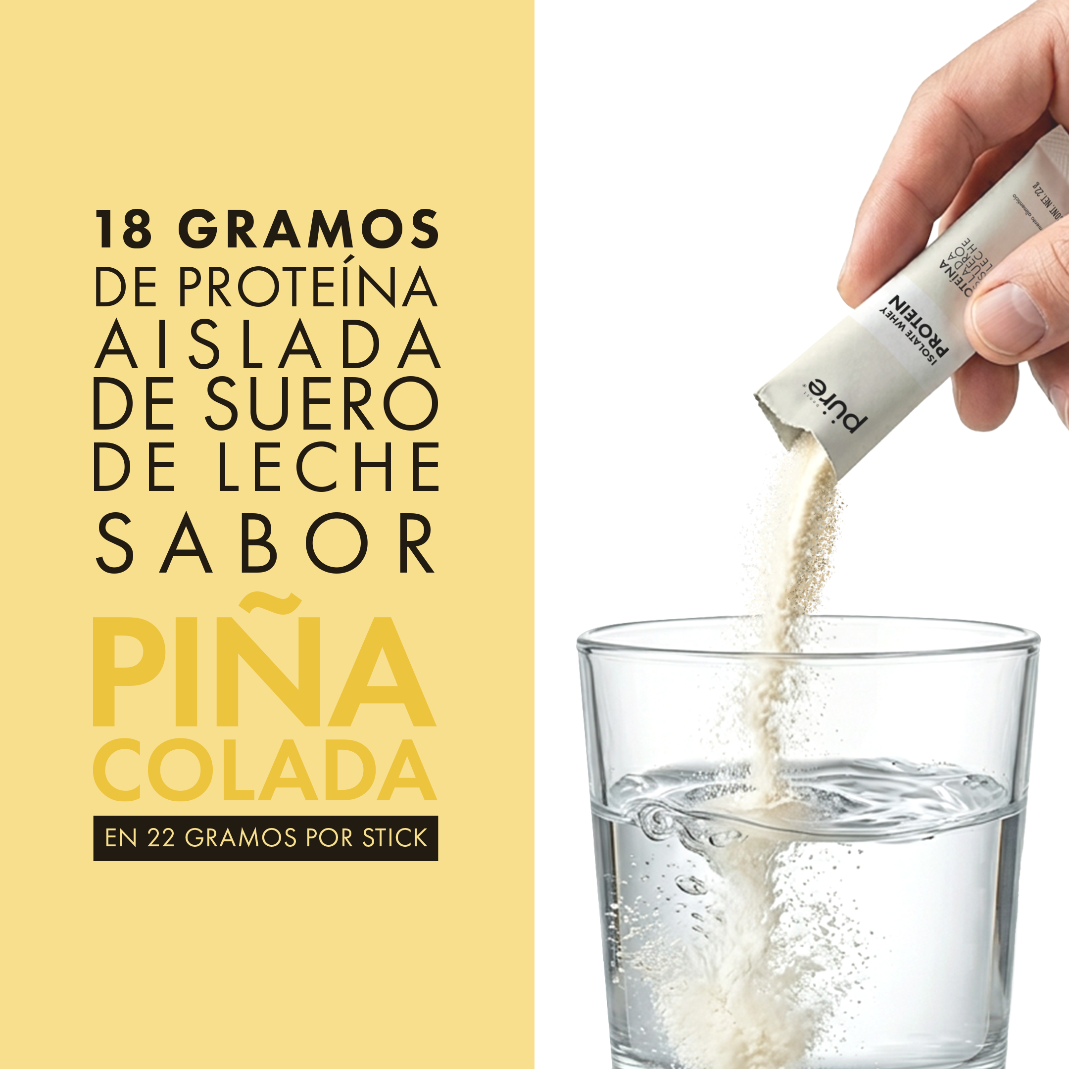 ISOLATE WHEY PROTEIN • Piña colada