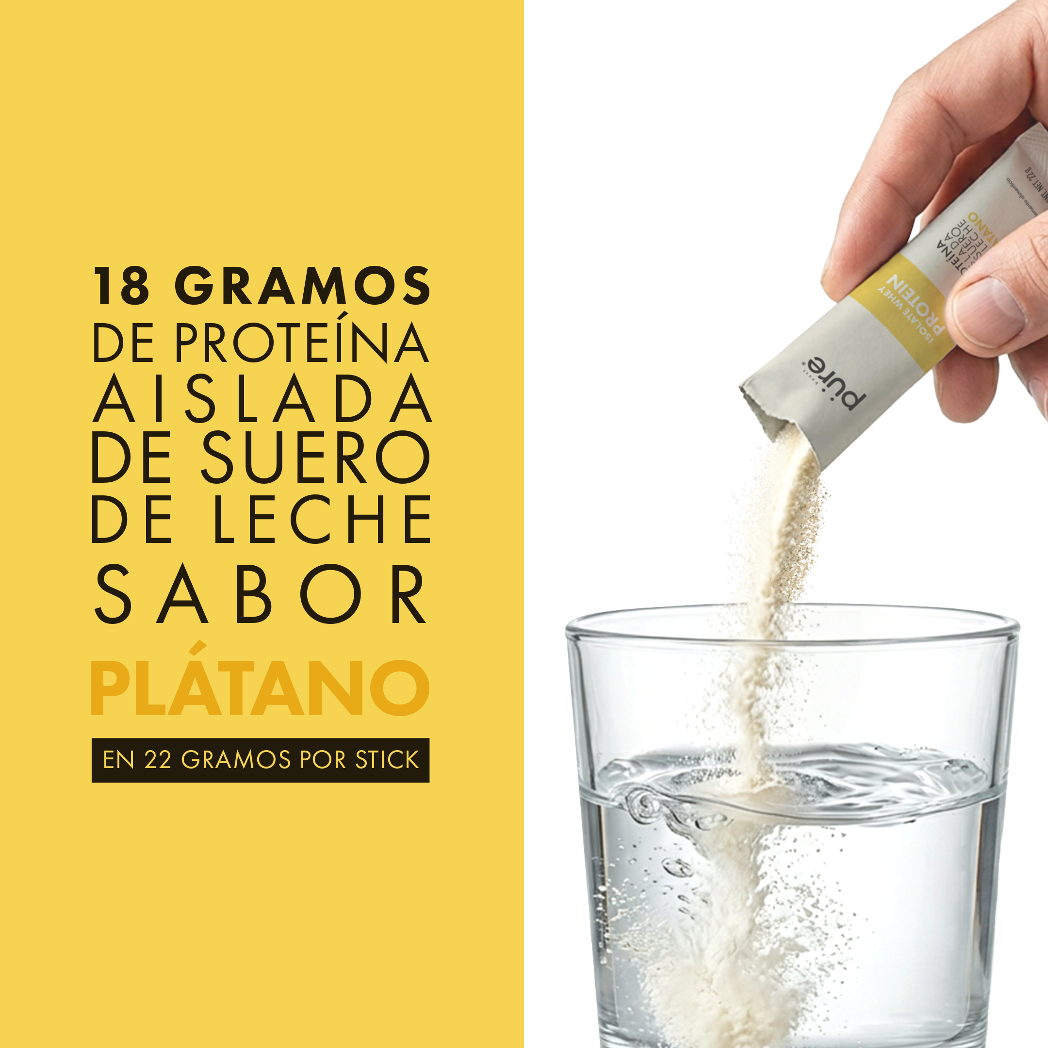 ISOLATE WHEY PROTEIN • Plátano