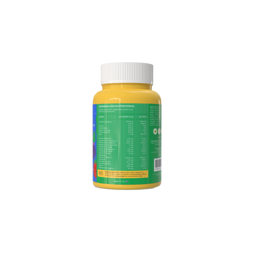 yujü: Vitaminas diarias para niños (40 tabletas)