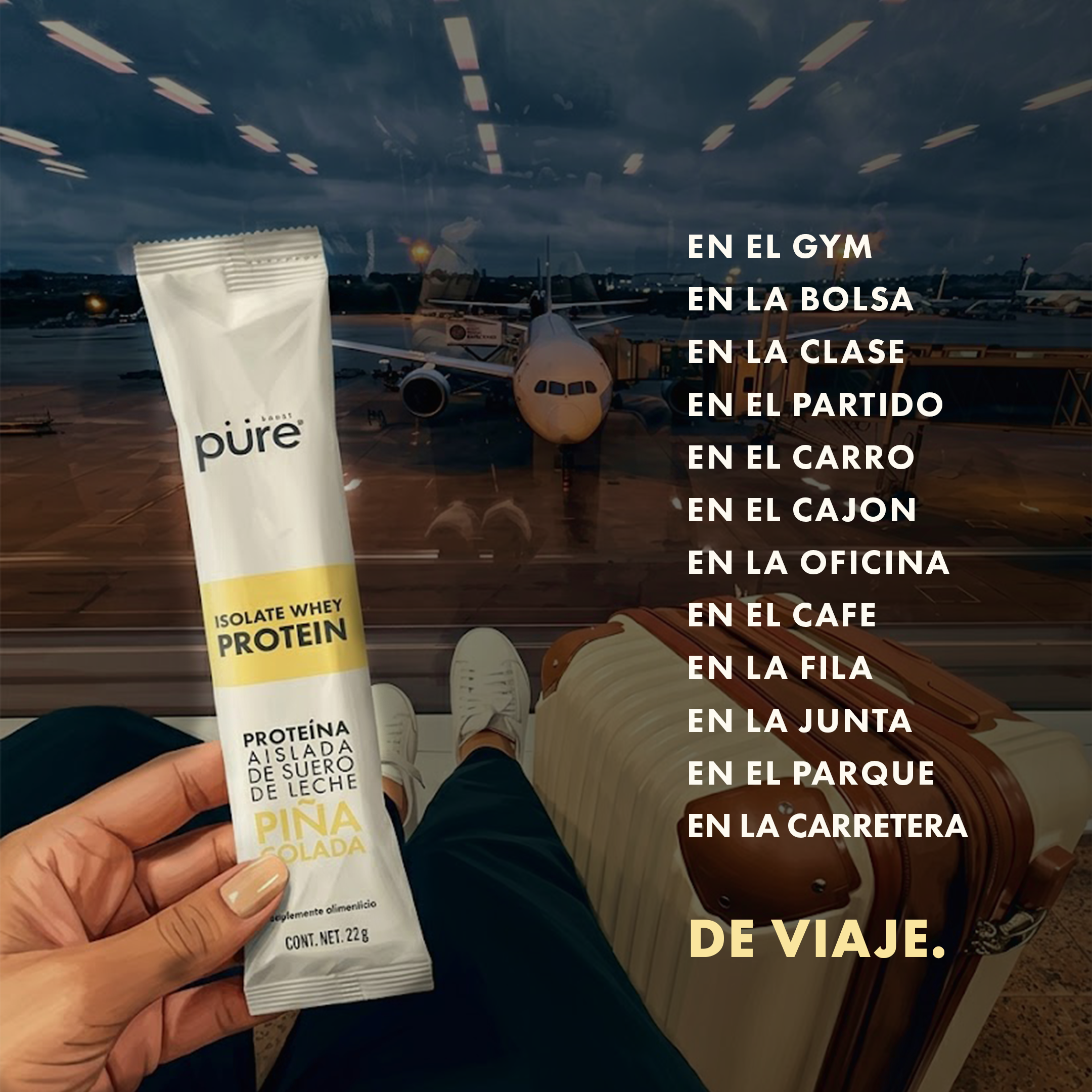 ISOLATE WHEY PROTEIN • Plátano