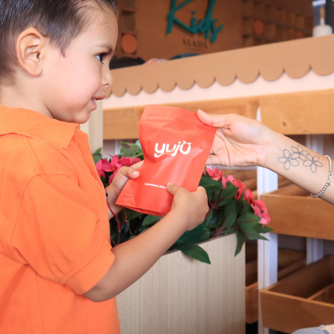 Refill de yujü: Vitaminas diarias para niños