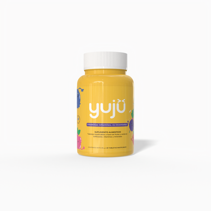 yujü: Vitaminas diarias para niños (bote con 40 tabletas)