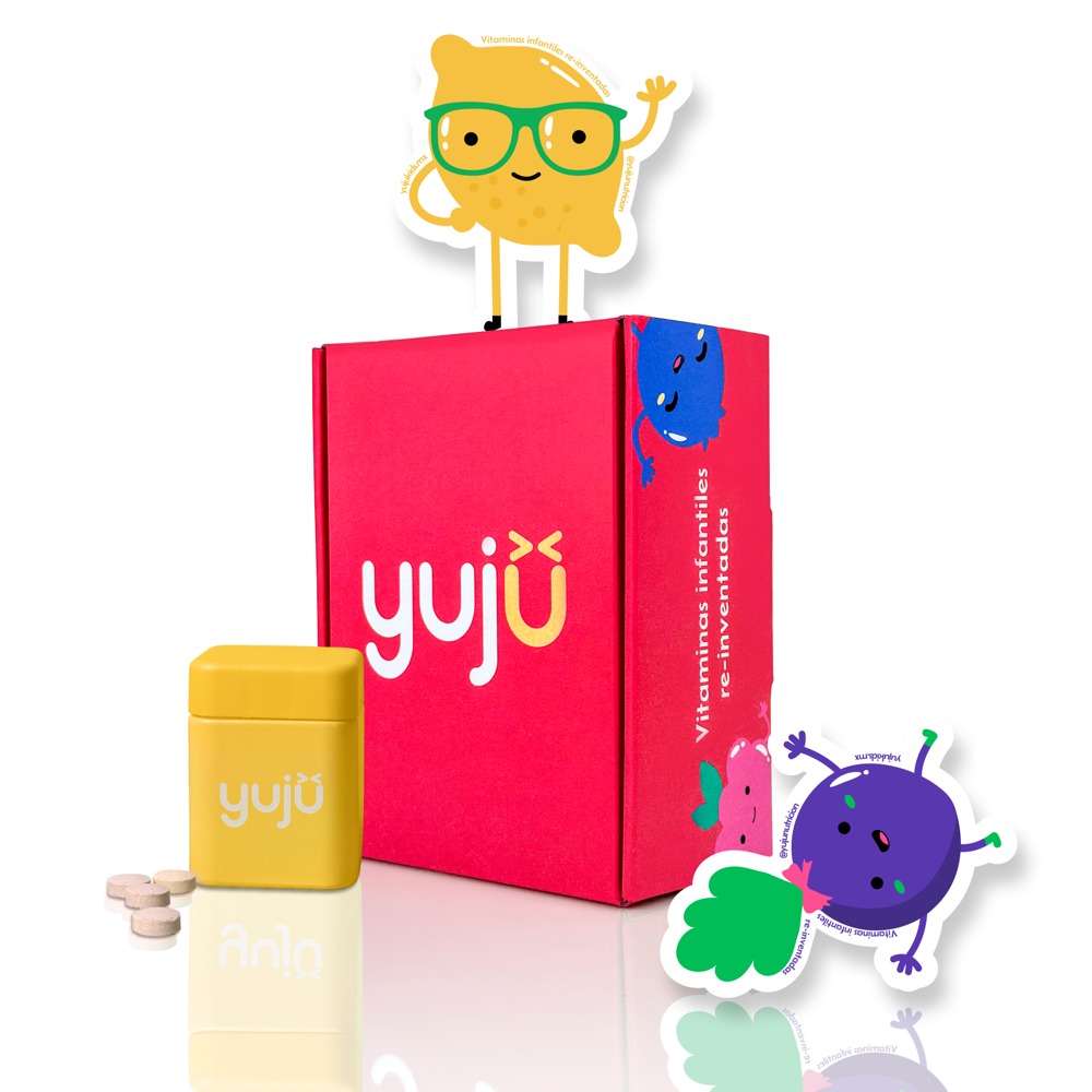 Omega 3 Lysí + vitaminas diarias yujü para niños